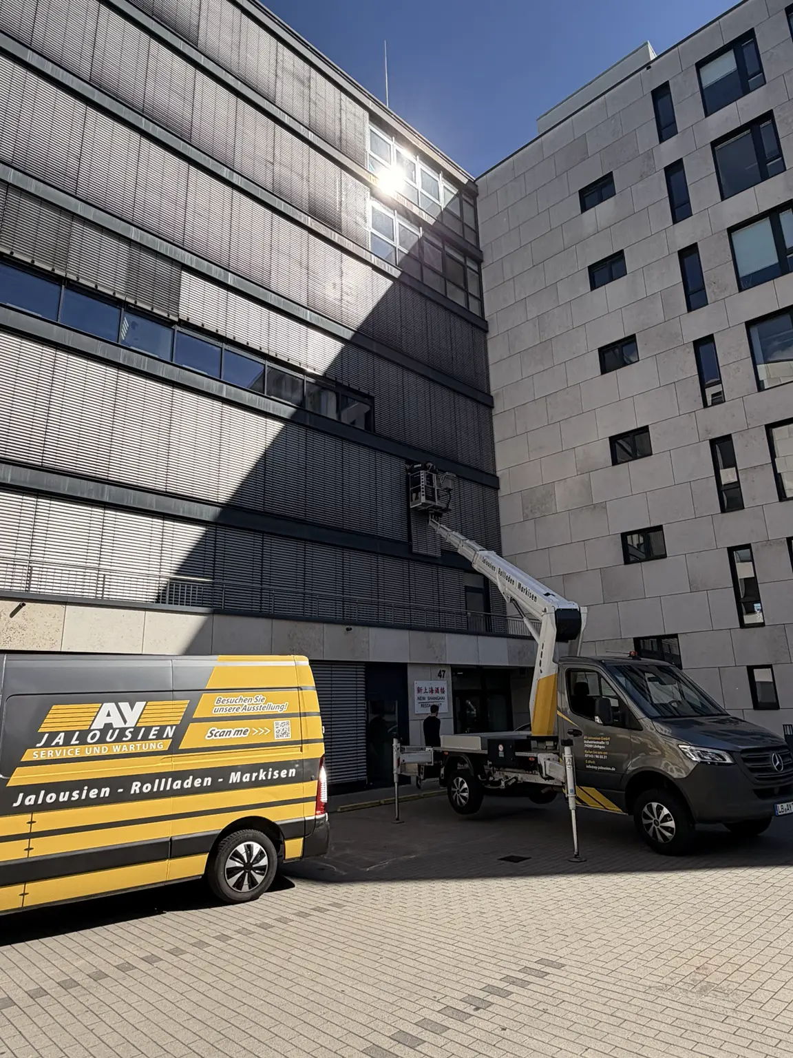Oasis Gewerbeobjekt in Stuttgart mit Raffstore-Reparatur